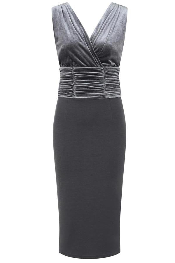 HotSquash Velvet Ruched Dress