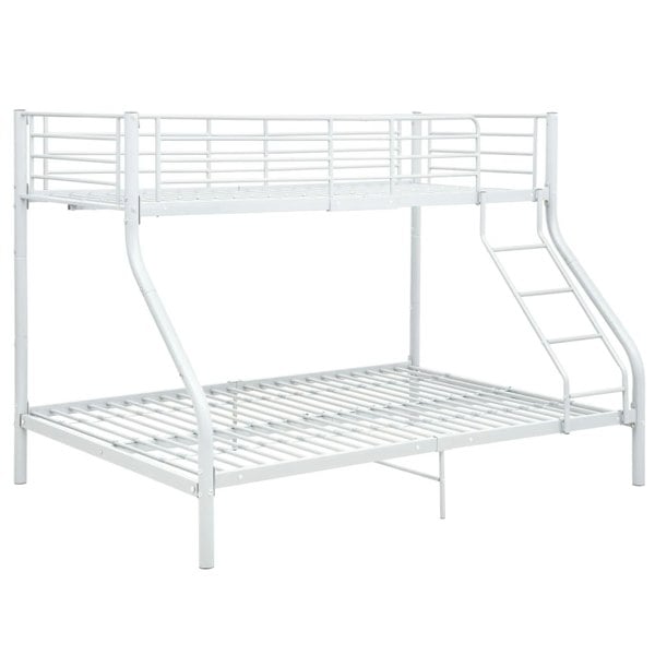Berkfield Bunk Bed Frame White Metal 140x200 cm/90x200 cm