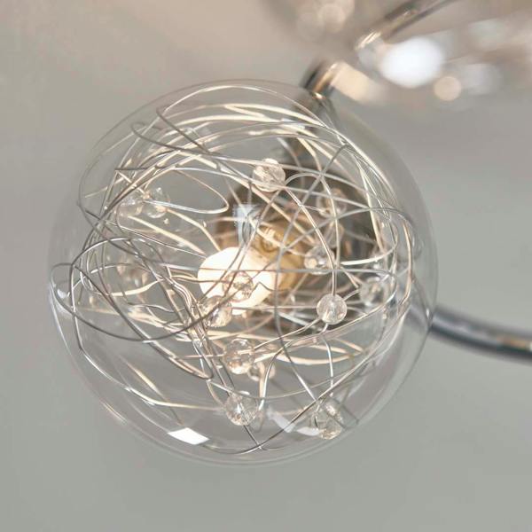 Pagazzi Lighting Jaymie 6-Light Chrome Semi-Flush Ceiling Light