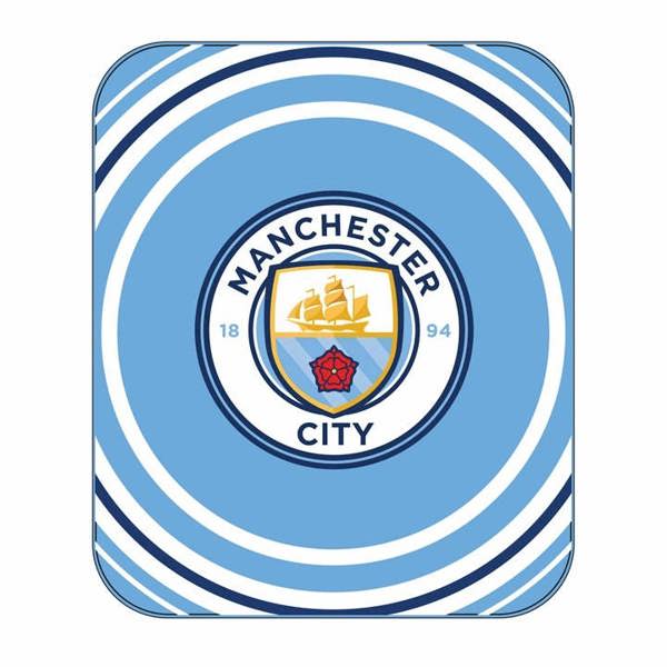 Manchester City FC Fleece Blanket, Bedroom, Sports, Gift