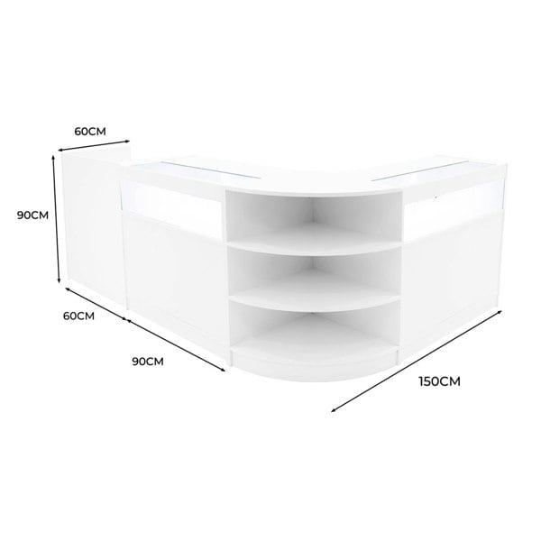 Monstershop Sagittarius LED Shop Counter Set LM60, TB60 & 2 x B900 - White