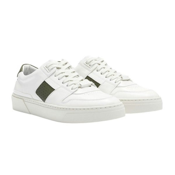 Boss Mens Gary Leather Tennis Shoes - White/Black