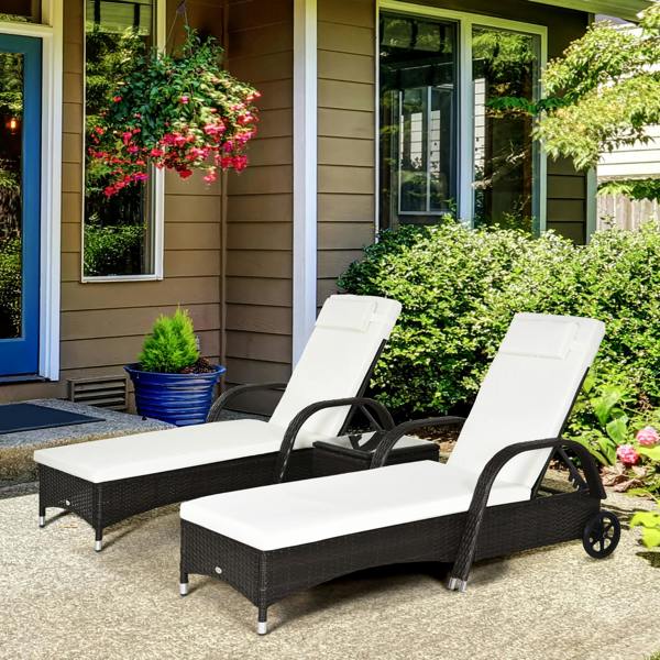 Rattan Sun Lounger Set