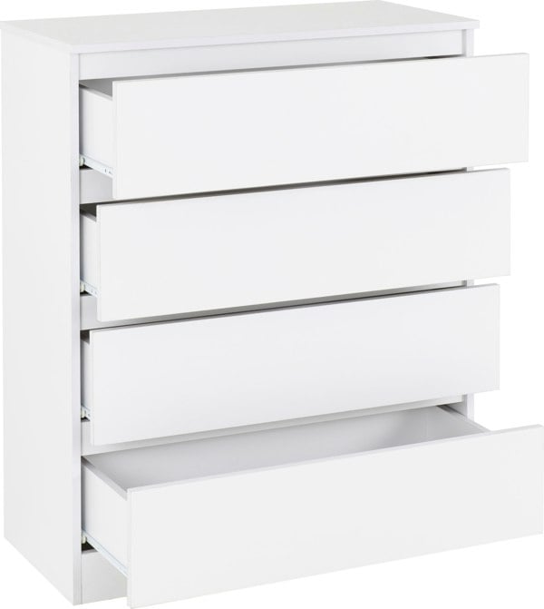 Seconique Malvern 4 Piece Bedroom Set With 2 Door Double Wardrobe