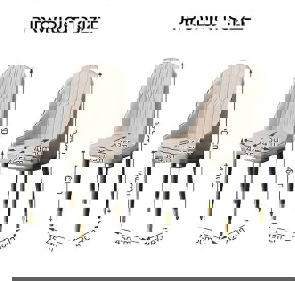 Scott Dining Chair, PU Leather-Weilai concept-Weilai Concept