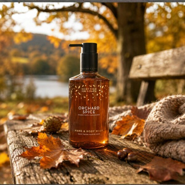 Scottish Fine Soaps Scottish Fine Soaps Orchard Spice Hand Care Set 2X300ml Pump Bottles Duo