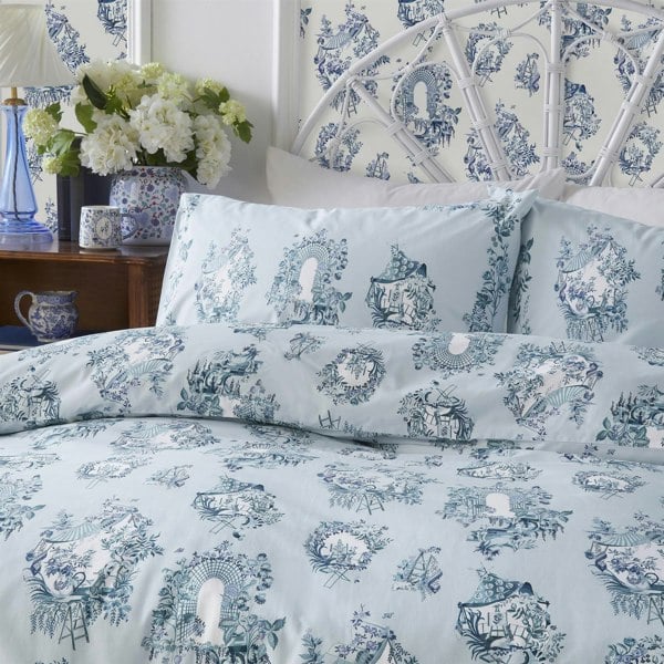 Cath Kidston 30 Years Toile Blue Duvet Cover Set