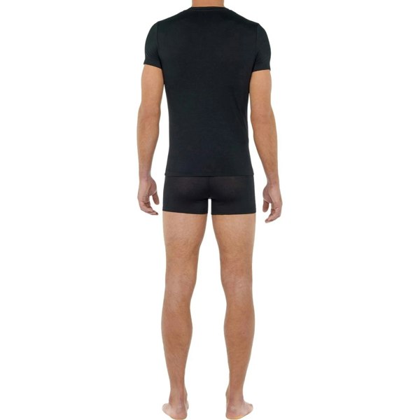 Hom Tencel Soft V-Neck T-Shirt, Black