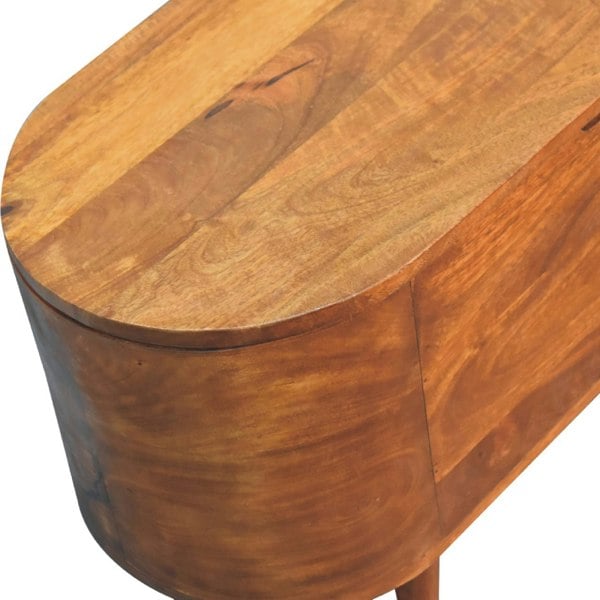 Artisan Furniture Chestnut Rounded Lid up Blanket Box