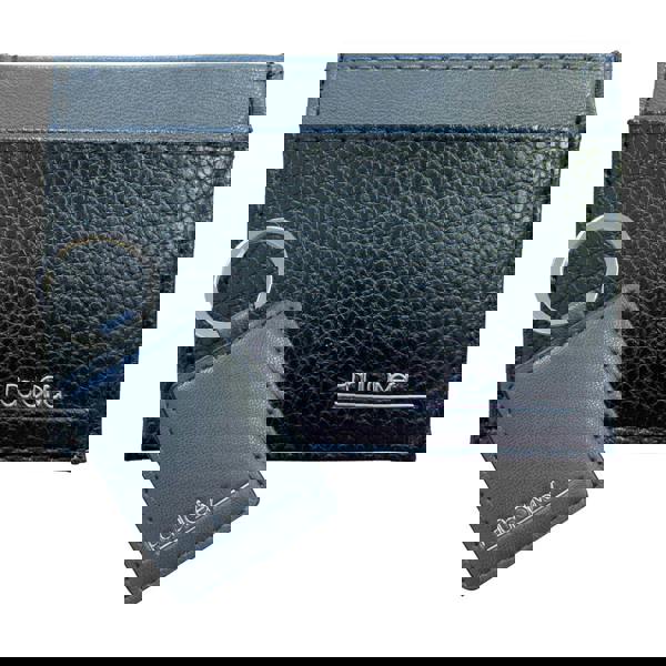 Paul Oliver Men’s Gift Set – Card Wallet & Keyring with Graphite Stripe