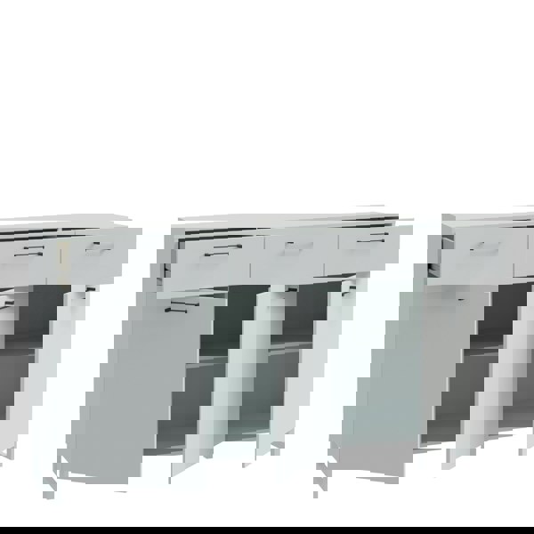 Furniture To Go Sali 3 Door 3 Drawer Chest in Light Grey