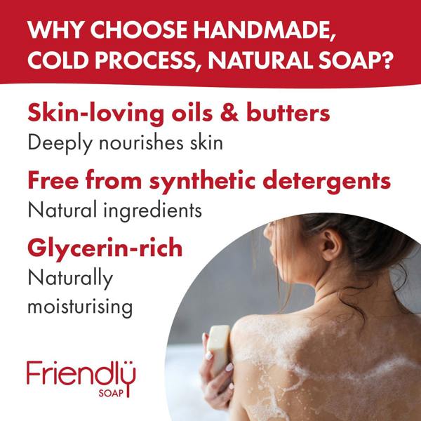 Friendly Soap 3 Pack - Natural Soap - Rose Geranium