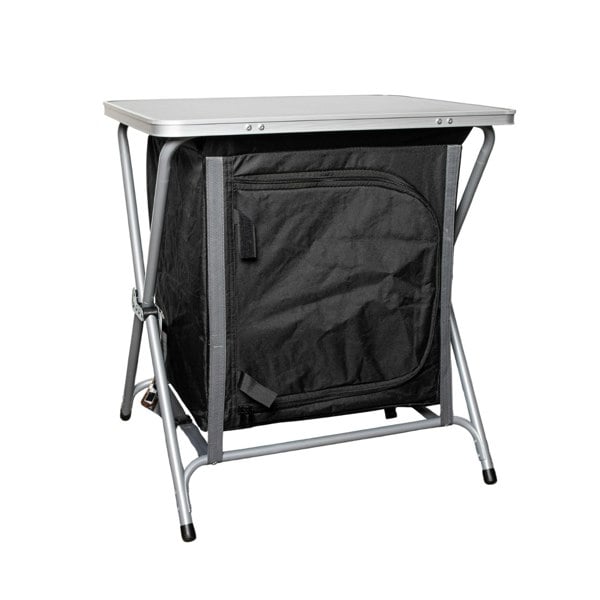 Samuel Alexander 60cm Portable Foldable Camping Table / Cabinet in Black