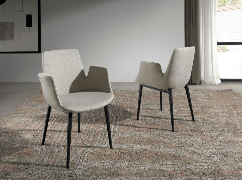 Angel Cerdá Grey Fabric Chair 4002