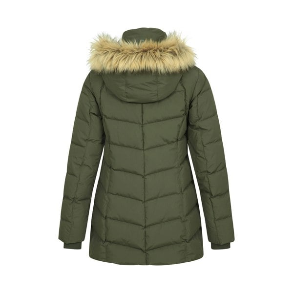 Mountain Warehouse Womens/Ladies Isla II Long Down Jacket - Dark Khaki