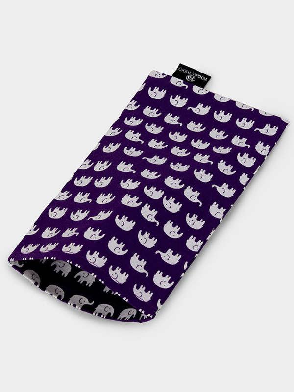 Yoga Studio Eye Pillow Elephant Covers - Purple Elephant