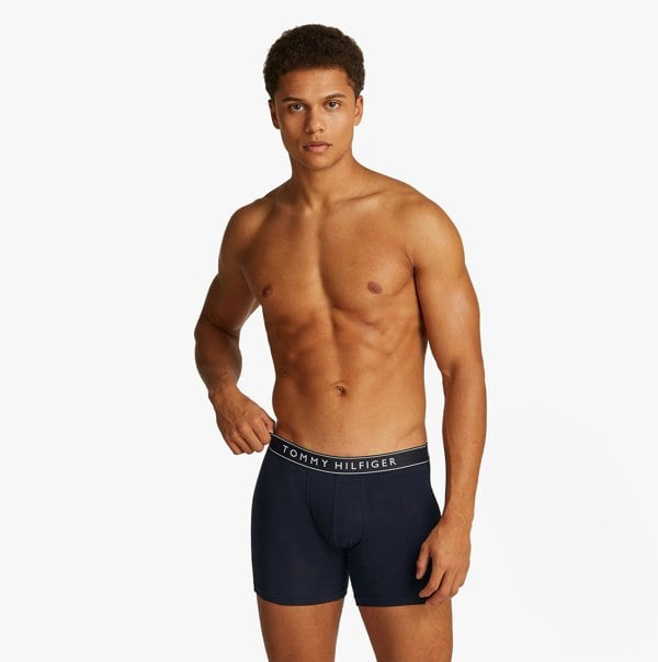 Tommy Hilfiger 3 Pack Mens Trunks Desert Sky