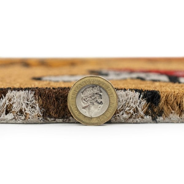 JVL Latex Backed Coir Entrance Doormat 45x75cm - Autumn