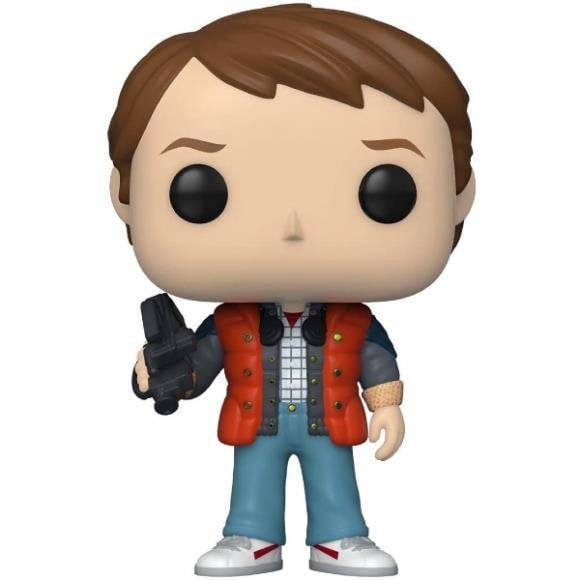 marty back to the future in puffy vest 9 cm figure funko 48705