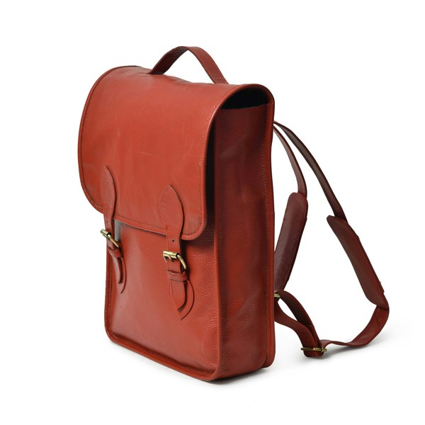 Penny Leather Backpack- Red - DÖTCH CLUB