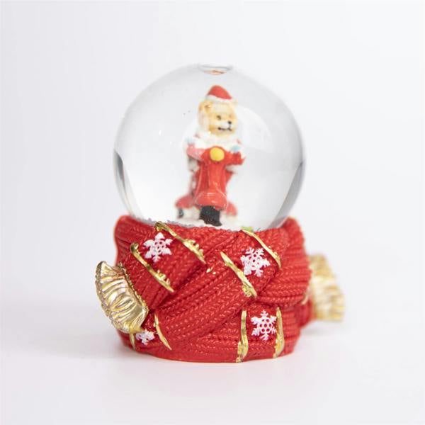 7cm Mini Christmas Snow Globe with Resin Base and Traditional Winter Scene Decoration image 3