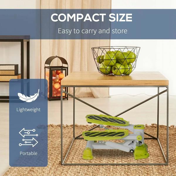 Yellow and white mini stepper with compact design for easy carry and storage