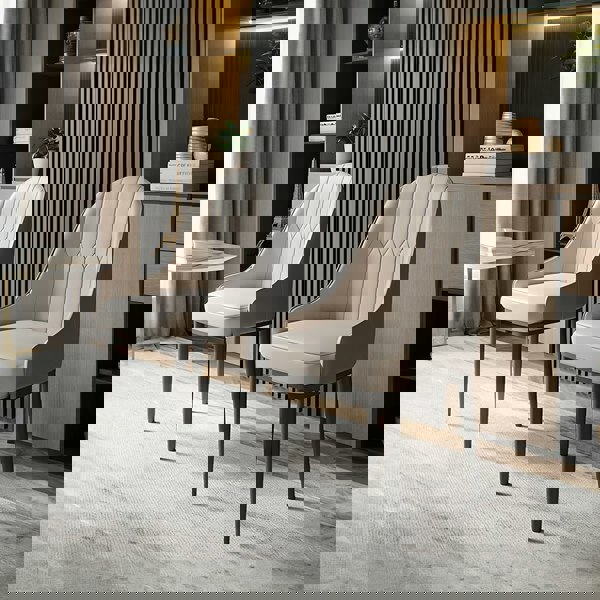 Scott Dining Chair, PU Leather-Weilai concept-Weilai Concept