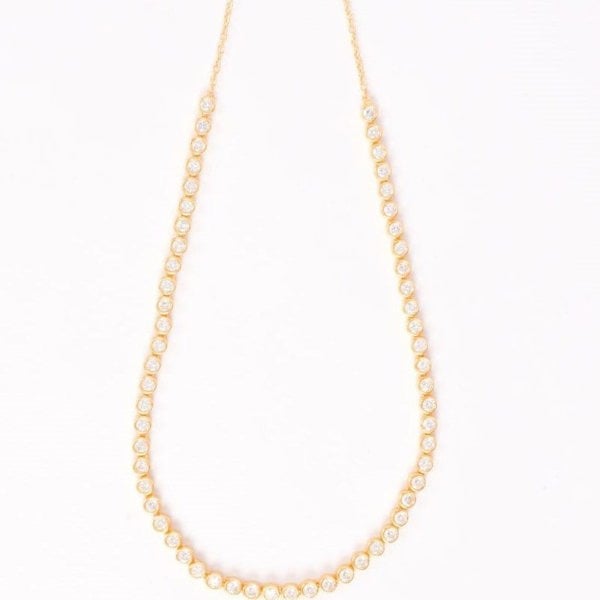 Lila Rasa Crystal Tennis Necklace