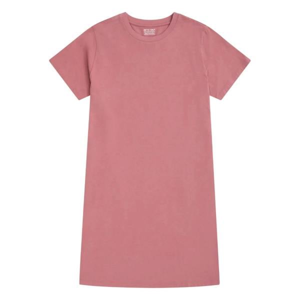Animal Womens/Ladies Plain Jersey T-Shirt Dress - Pink - 
