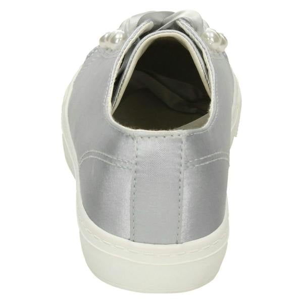 Spot On Ladies Spot On Ribbon Lace Up Pumps