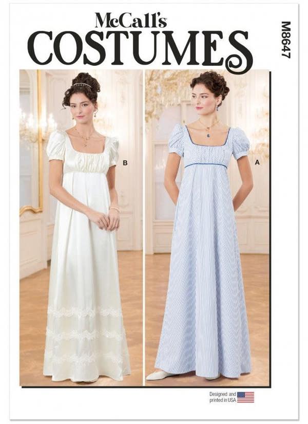McCalls 8647 Paper Sewing Pattern – Women's Costume & Dress, Intermediate