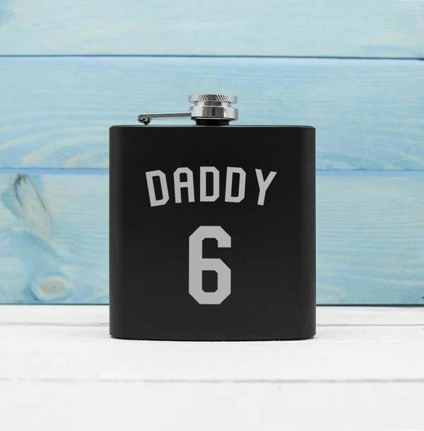 Personalised Football Shirt Hip Flask - close-up detail