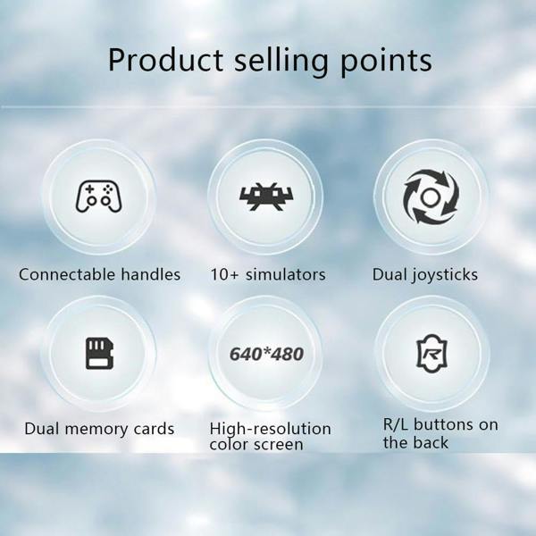 Dyzi R36S Retro Handheld Game Console 3.5" IPS Display USB Rechargeable