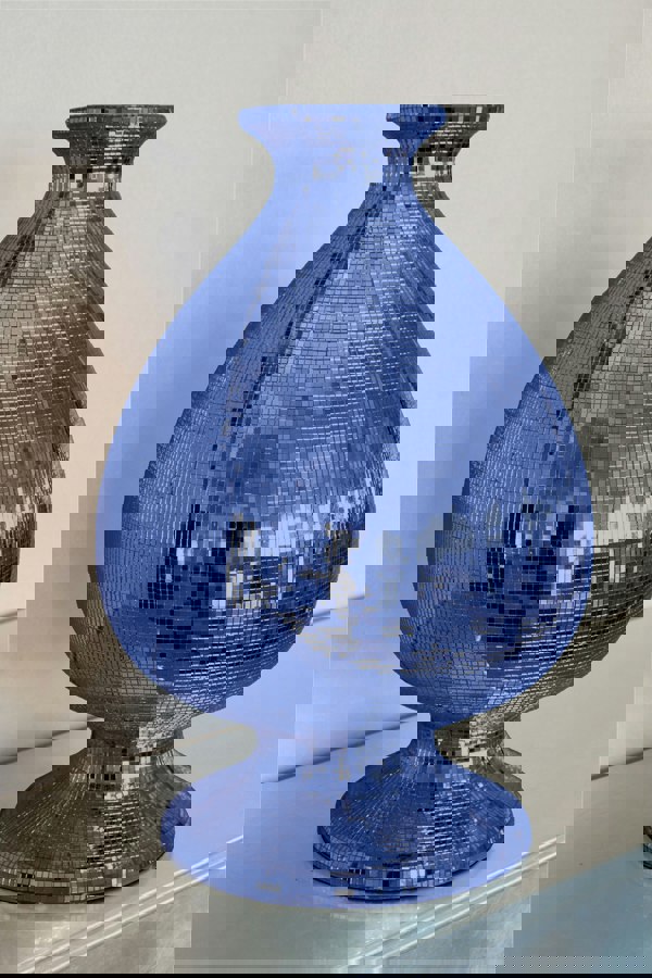 FX Lab MIRROR MAT 30X30CM BLUE 10mm Facets