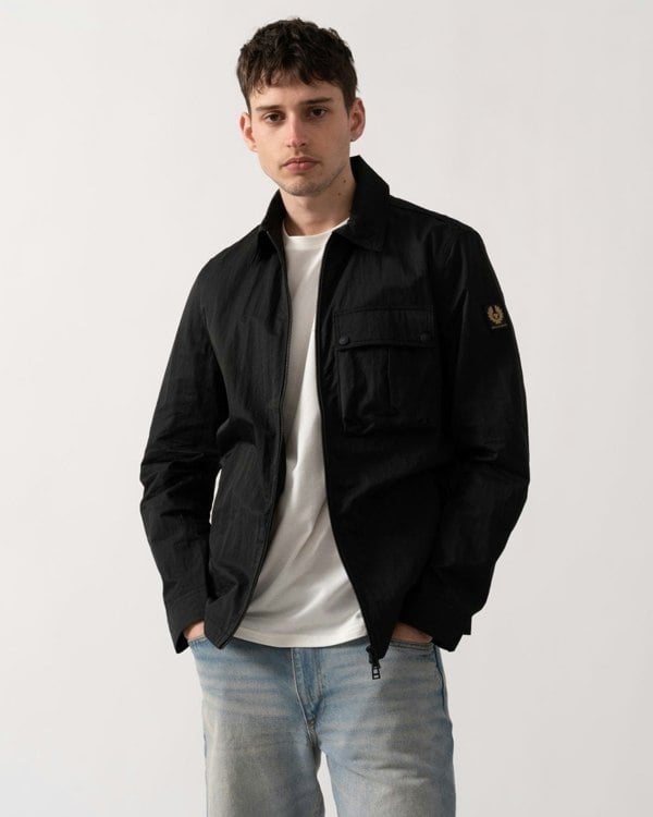 Belstaff Drome Mens Overshirt - Black