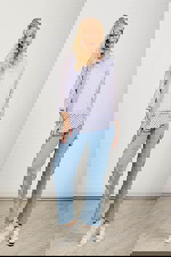 Mudflower Asymmetric Mesh Layered Top