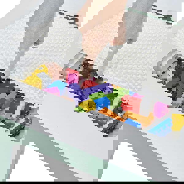 Liberty House Toys Kids 4-in-1 Play Table and Two Chairs Set