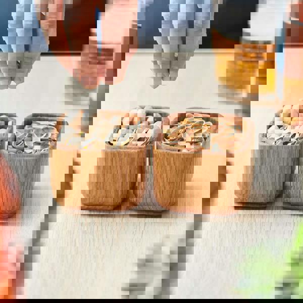 MijMoj Design Solid Oak Pinch Pot Or Pot Set