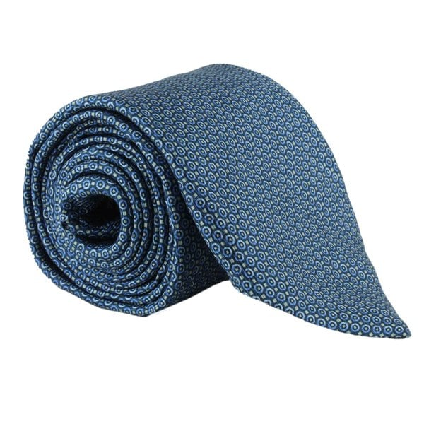 Dunhill luxurious mulberry silk tie in a hexbolt pattern