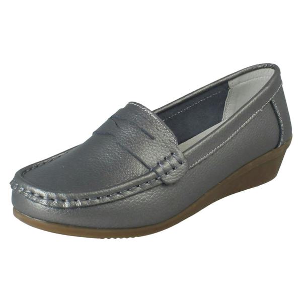 Down to Earth Ladies Down To Earth Leather Loafers F90064