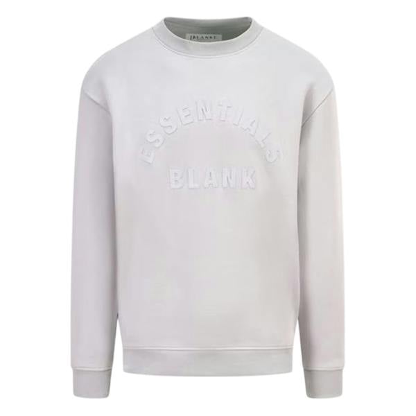 Blank Essentials Unisex Adult Arched Logo Sweatshirt - Grey - 