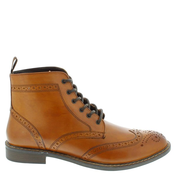 Thomas Crick Red Tape Crick Askham Brogue Lace Up Mens Leather Boots