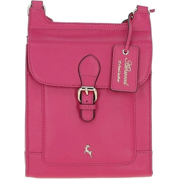 'Eclisse Cuoio' Real Leather Crossbody Bag: X-33