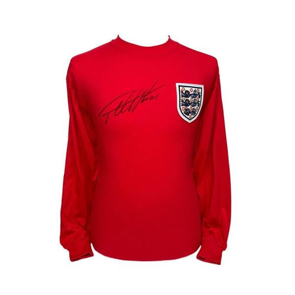 Sir Geoff Hurst Signed 1966 England World Cup shirt — Unframed
