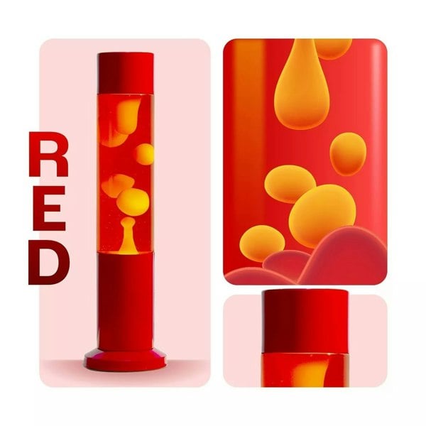 Nova Lava Lamp Red w/Red Liquid Yellow Wax