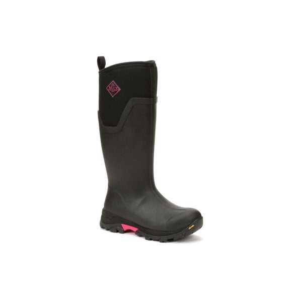 Muck Boots Arctic Ice Tall Women's Wellington Boots in Black/Hot Pink