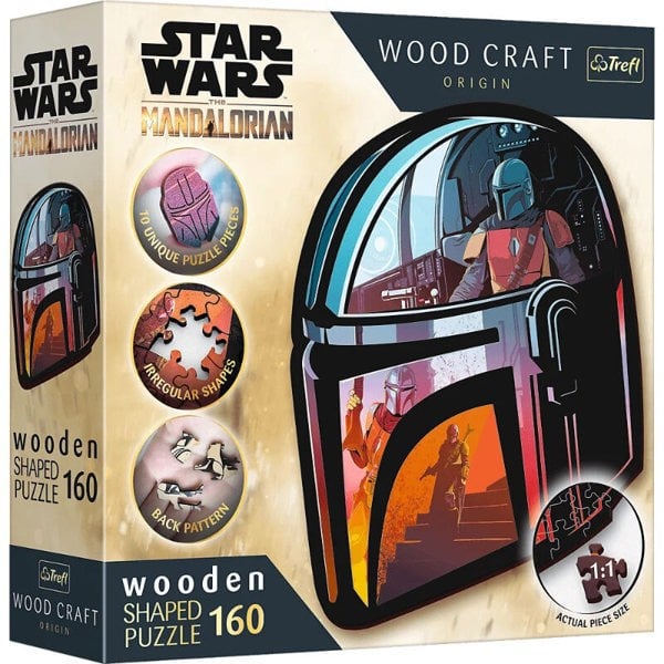 Trefl The Mandalorian Wooden Puzzle - 160 Pieces