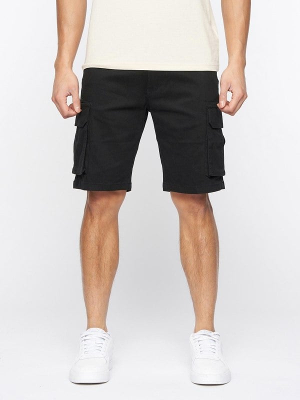 Crosshatch Frentons Cargo Shorts Black