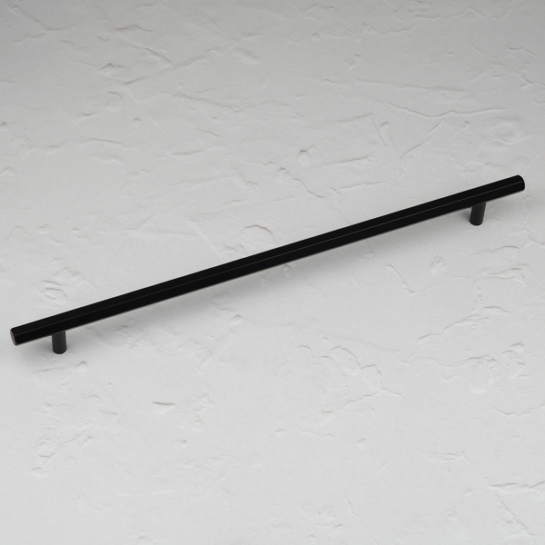 Handle & Home Matt Black Hexagon T-Bar Handles and Coordinatig Knob - 320mm Handle
