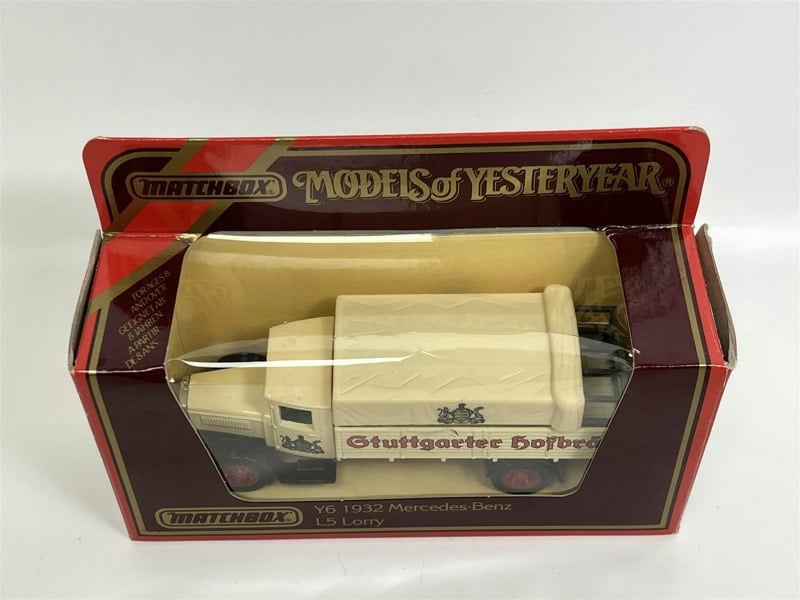 MCSlots Mercedes Benz L5 Lorry 1932 Gtuttgarter Hofbrau Models Of Yesteryear 1:69 Matchbox Y6D S5